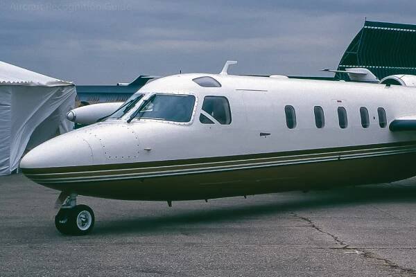 Nose of the Jet Commander/Westwind, which is clearly derived from the piston and turbo Commander series.