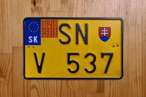 Stará Žlutá RZ / SPZ - SN V *Slovensko*