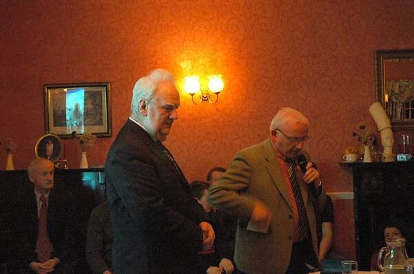 Patrick Flanagan after his lecture