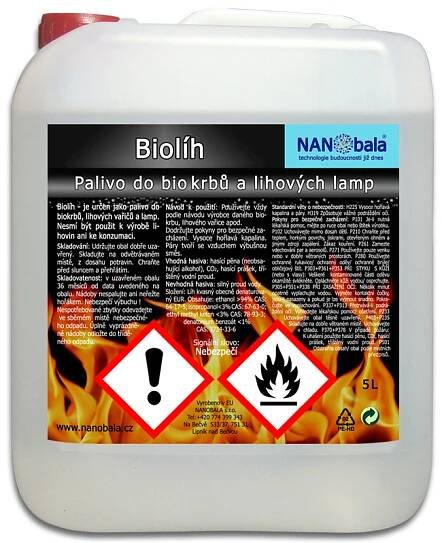 Biolíh 5L, palivo do biokrbů, bioetanol
