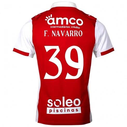 Dámské Fran Navarro #39 Červená Bílá Domů Hráčské Dresy 2025/26 Dres