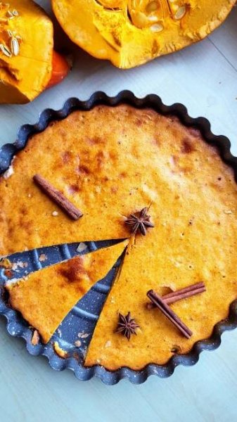 Dýňový koláč s tvarohem – celiac-mum.cz