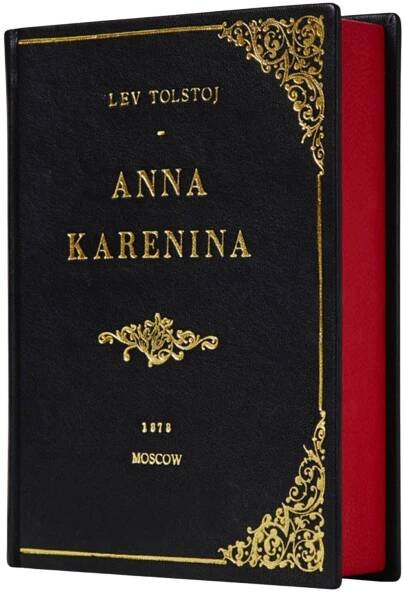 Anna Karenina - leather Book Clutch