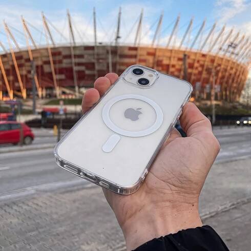 Pouzdro pro iPhone 11 VYZTUŽENÉ 360° pro Magsafe Matt Clear Case + 2x Sklo 9H Materiál syntetický materiál