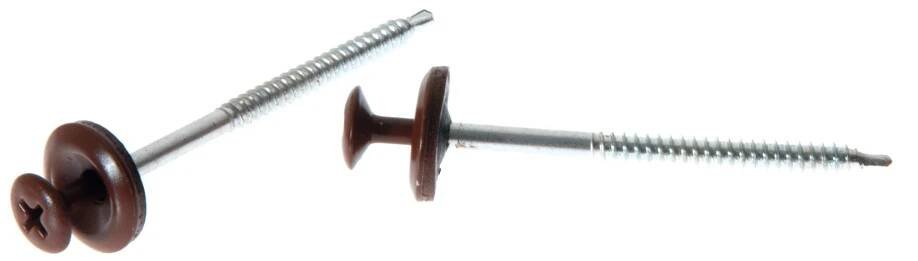 Onduline Samořezný vrut s podložkou 3,9 × 60 mm; 100 ks; hnědý