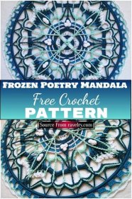 Free Crochet Frozen Poetry Mandala Pattern