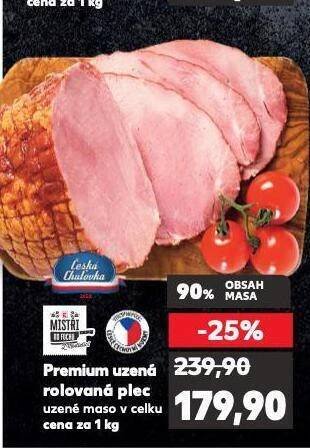 Kaufland Premium uzená rolovaná plec nabídka