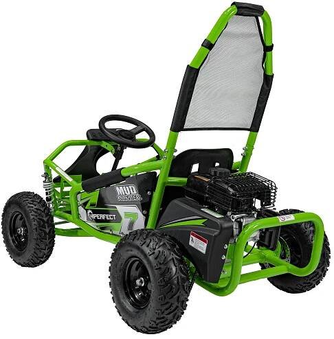 Dětská benzínová motokára MUD MONSTER zelená | Ministerstvohracek.cz