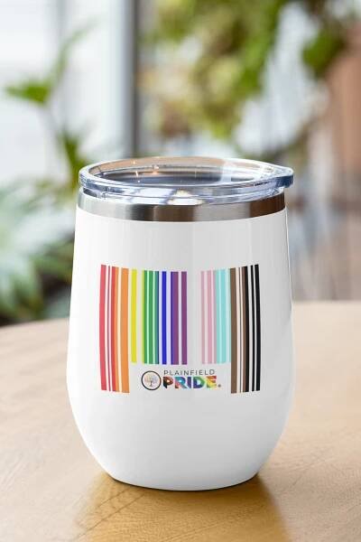 Plainfield Pride Wine Tumbler - Barcode