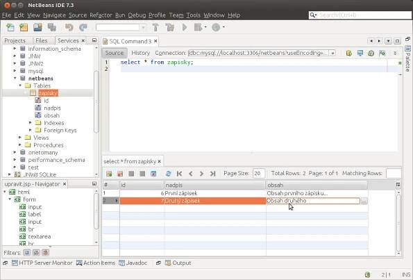 Grafické prostředí NetBeans
