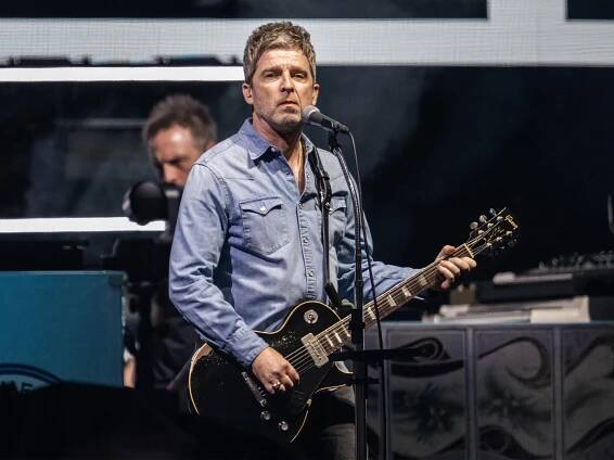 Noel Gallagher at the first Oasis reunion show on 4 July 2025.