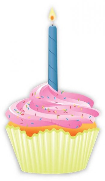 Výsledek obrázku pro birthday cupcake