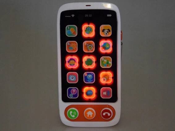 Telefon, dotykový telefon, interaktivní pro malé děti, světla, melodie ZA4660 Věk dítěte 18+ měsíců