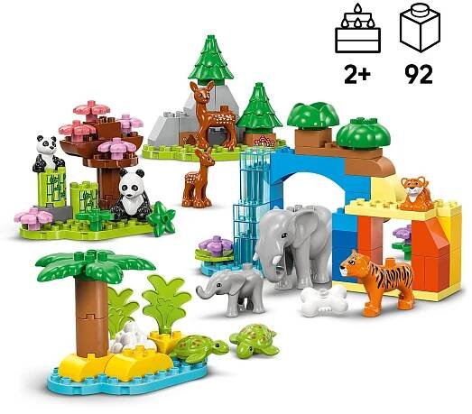 S 10 figurkami divokých zvířátek LEGO® DUPLO®