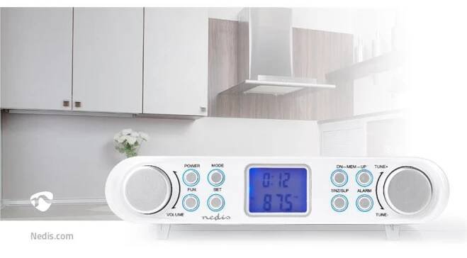 Rádio FM kuchyňské NEDIS RDFM4000WT | AtosElektro.cz