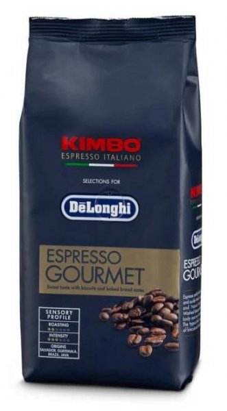 De'Longhi Zrnková káva Kimbo for De'Longhi Gourmet, 80 % Arabica 20 % Robusta, 250 g DLSC608
