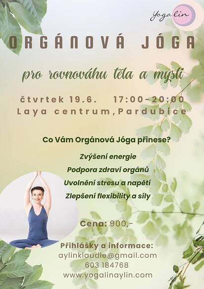 ORGÁNOVÁ JÓGA - Laya Centrum Pardubice