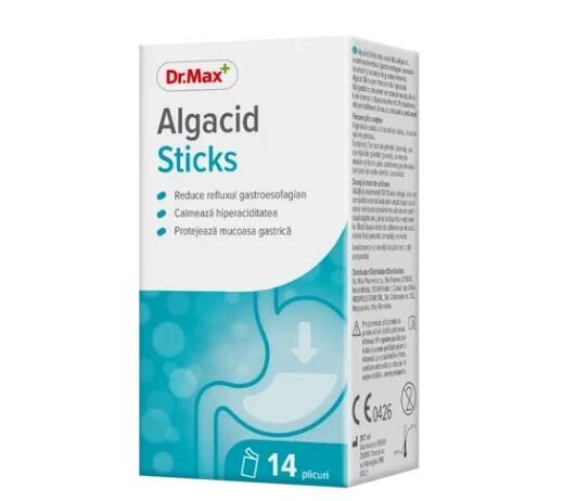 Dr.Max Algacid Sticks 1×14 vreciek, proti žalúdočným ťažkostiam