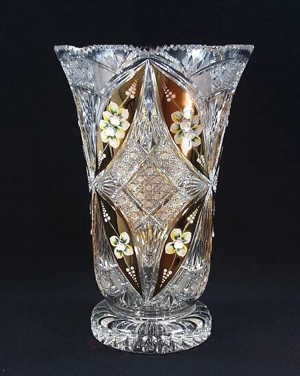 Váza křišťálová broušená 80838/51114/405 40cm - Tom Crystal Bohemia - Broušené vázy | Porcelán, sklo, lustry, nože, šperky