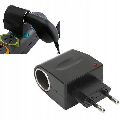 ADAPTÉR PŘEVODNÍK NAPÁJECÍHO ADAPTÉRU DO AUTA 110 V-240 V AC NA 12 V DC za 116.00CZK - Allegro