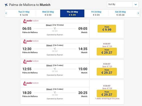 Nejlevnější letenky na MALLORCU - Honzovy letenky