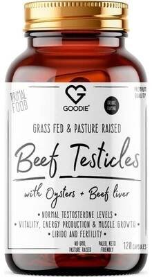 Goodie Býčí žlázy s ústřicemi a hovězími játry Beef Testicals 120 kapslí