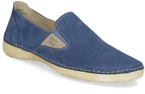 Dámské kožené Slip-on modré