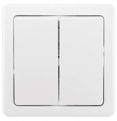 ABB Vypínač SWING dvojitý, bílý ř.5 3557G-05340 3143030100