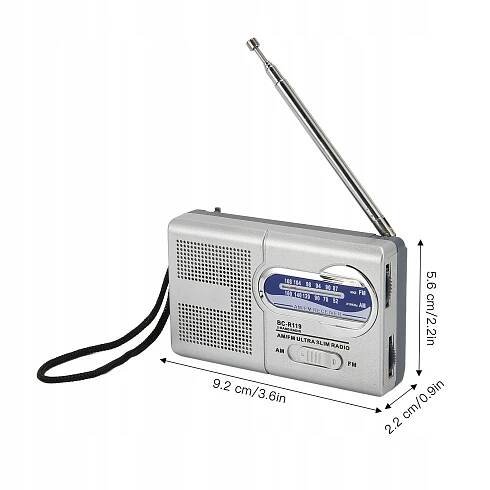 MINI PŘENOSNÉ KAPESNÍ RÁDIO Rádio AM FM