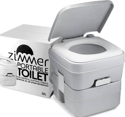 Turistická toaleta MatMay TURISTICKÁ TOALETA MOBILNÍ WC PŘENOSNÁ 20 l