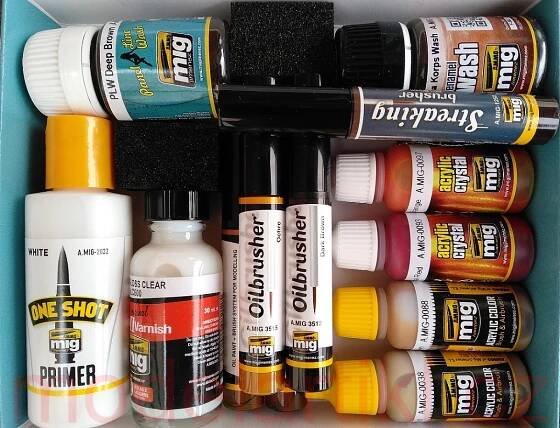 Wood Effects Set Colors 4x10ml, 4x17ml, 1x30ml, 3x35ml, 1x60ml, 085/A.MIG-7801