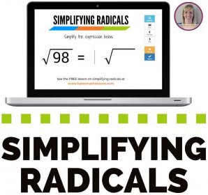 Algebra 2 lesson on simplifying radicals