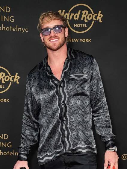 Logan Paul on a red carpet in May. 