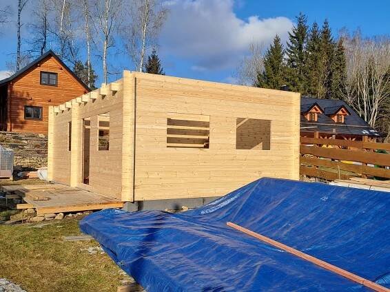 Dřevostavba chaty | ECOSTAVBY