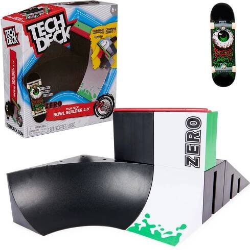 RAMPA FINGERBOARD BOWL BUILDER 2.0 SKATEBOARD + SAMOLEPKY TECH DECK