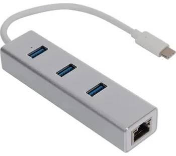 Adaptér USB-C na gigabitový Ethernet pro vysokorychlostní síťové připojení Velleman PCMP202