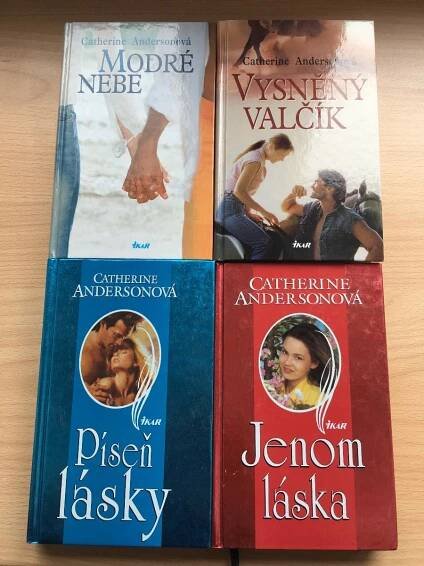 4x Catherine Andersonová - Modré nebe + Vysněný valčík + 2 další knihy