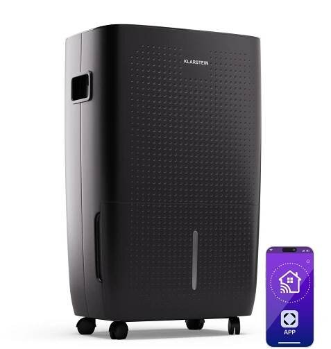 DryFy Pro Connect Smart, Odvlhčovač vzduchu,  Wi-Fi, Komprese, 60 l / 24 h, 45–65 m² 60L/24h | Černá