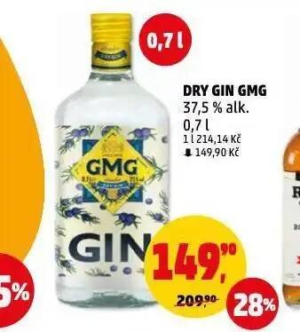 Penny Market Dry gin gmg nabídka