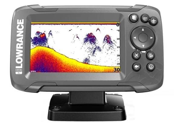 Sonar Lowrance Hook2 4X GPS se Sondou Bullet Skimmer
