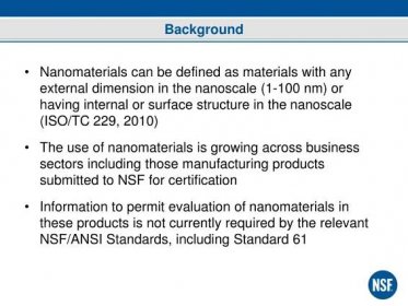 PPT - Nanomaterials Issue Paper PowerPoint Presentation, free download - ID:2394425
