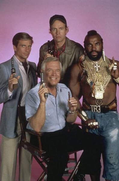 Dirk Benedict, George Peppard, Dwight Schultz, Mr. T - A-Team - Promo