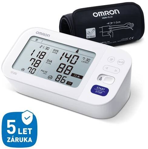 OMRON M6 Comfort s AFIB, 5let záruka