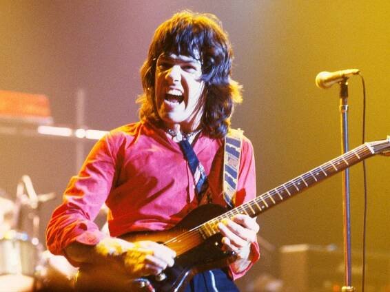 Gary Moore performing live with Thin Lizzy in 1979
