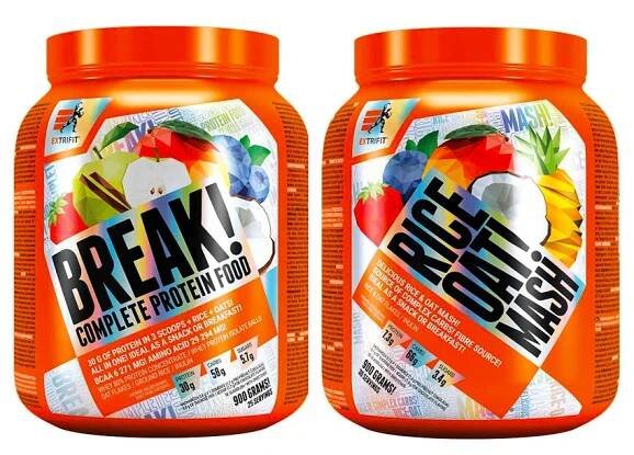 Extrifit Protein Break! 900 g + Extrifit Rice & Oat Mash 900 g