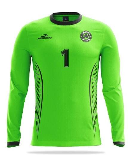 Fotbalový brankářský dres Jadberg-Master 2 Fluo Zelená - Černá / 150