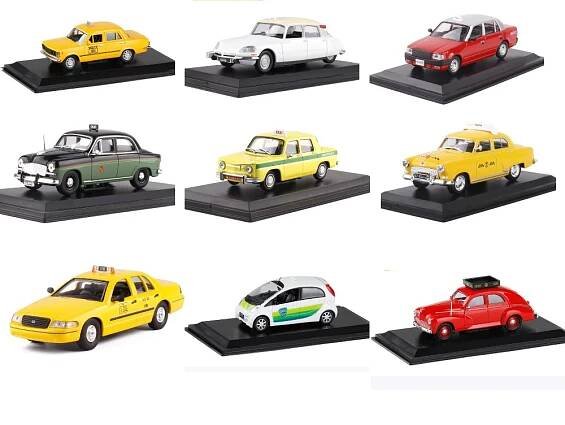 Vintage Urban Taxi Model Collectible Retro Style Car Replica