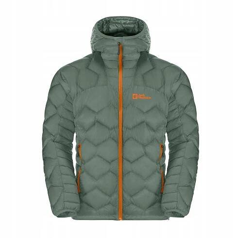 Pánská lyžařská bunda Jack Wolfskin Alpspitze Down Hoody hedge zelená L