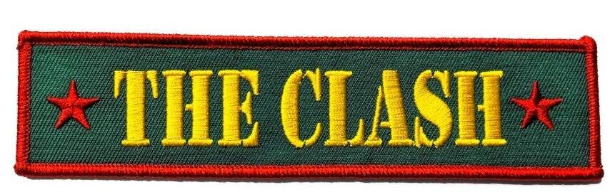 Official Band Merch | The Clash - Green Army Logo Iron On Embroidered Patch