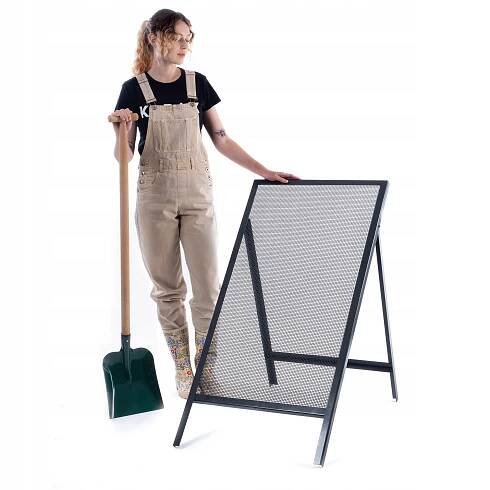 STAVEBNÍ SÍTO NA PÍSEK PÍSKU ZEDNICKÉ ZEMĚ 120x60cm ŠTĚRKU OČKO 4mm EAN (GTIN) 5906638300879